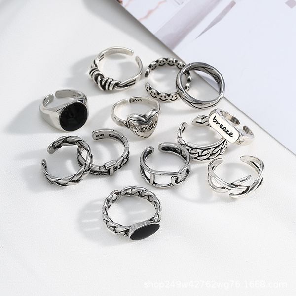 

ring elegant peacock phoenix feather for women's personality and fashion 45, Silver