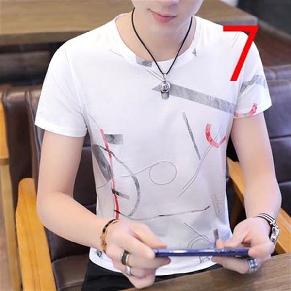 

men's t-shirts short-sleeved t-shirt trends large size clothing plus fertilizer to increase half-sleeve onoh, White;black