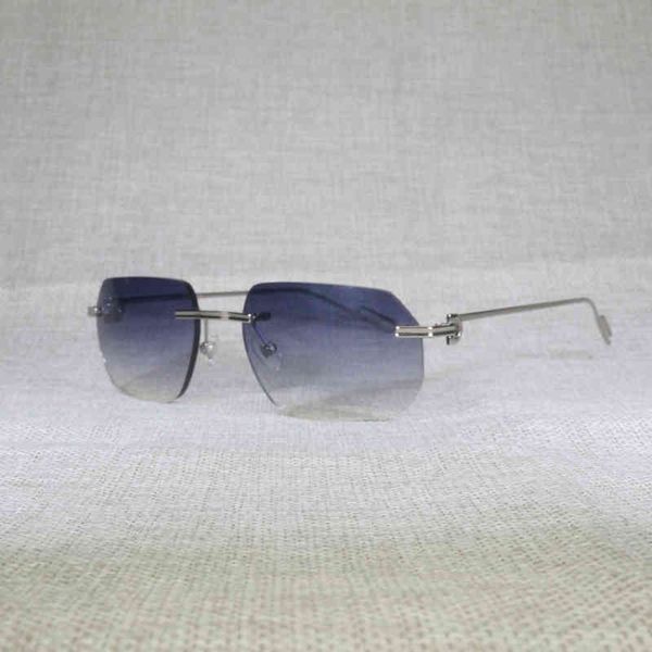 

2022 factory wholesale model vintage computer men women clear glasses rimless eyeglasses for reading gafas for male frame lenses shap sungla, White;black