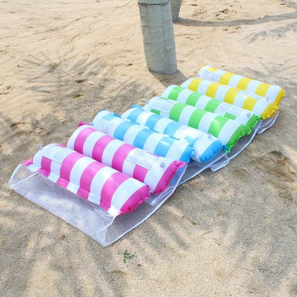 

inflatable swimming chair floating hammock pools sofa float water bed lounge foam seat drifting buoya life vest & buoy