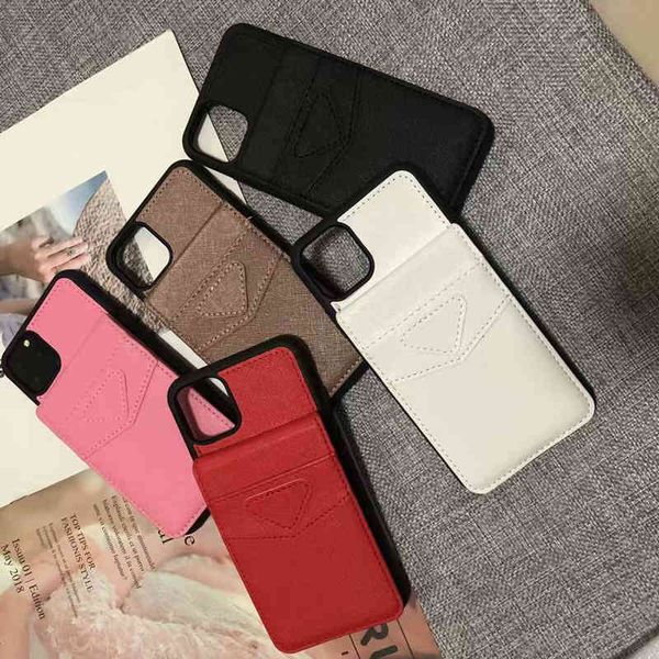 

Fashion luxury designer iPhone Cases Cover for 12 11Pro Xr Xs MAX 7/8 Plus Phone Case Leather Brand, White