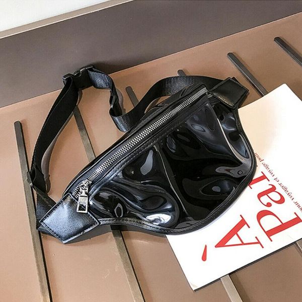 

fashion women transparent waist fanny pack belt bag pouch travel hip bum small purse bags