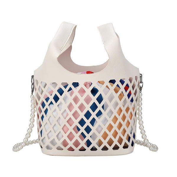 

shoulder bags fashion women handbag pu tote hollow out casual seabeach funny bucket bag cross body