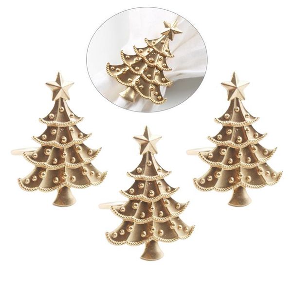 

napkin rings 10/pcs christmas tree ring buckle table ornament paper towel