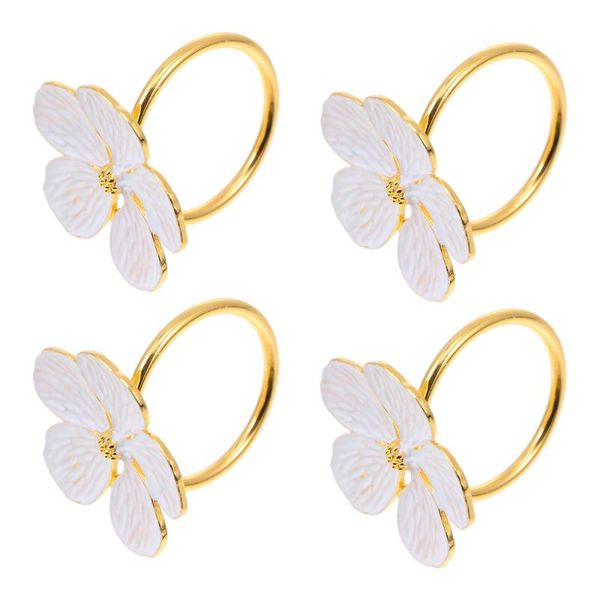 

napkin rings 4pcs christmas holders decorative el (assorted color)