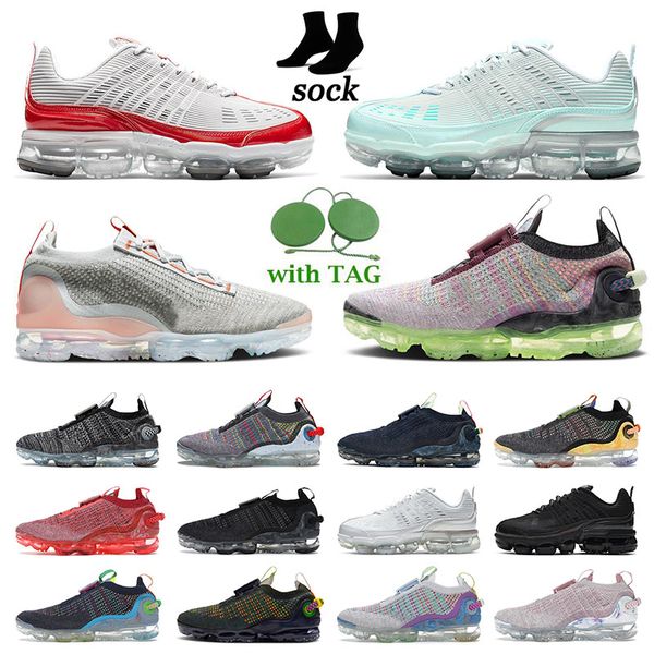 

fk-2020 running shoes men women 360 tn plus big size us 13 fly knit flynit obsidian triple black white team red pure pink trainers run sport
