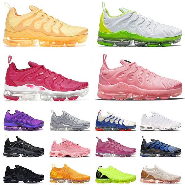 

tn plus mens running shoes designer sneakers big size us 13 atlanta blue fury purple cool grey yolk berry fireberry pink men women trainers