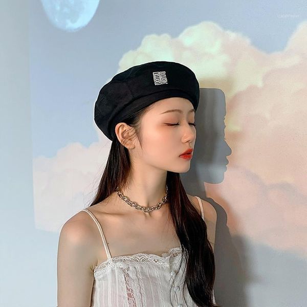 

fashion cotton beret hat adjustable chinese culture china style totem unique artistic berets, Blue;gray