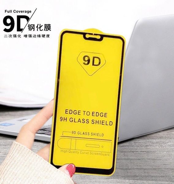 

2pcs 9d full cover tempered glass for huawei p30 lite p20 pro p smart y9 prime 2021 screen protector mate 10 20 cell phone protectors