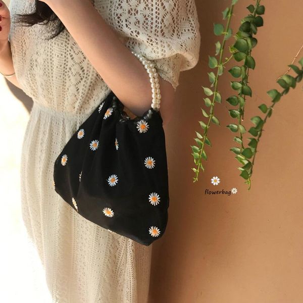 

duffel bags korea underarm bag pearl totes small daisy travel vacation