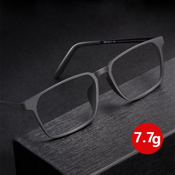 

fashion sunglasses frames square pure titanium ultra-light comfortable men eyeglasses frame myopia reading optical prescription large glasse, Black