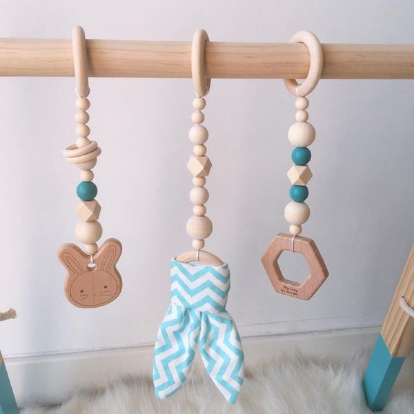 

decorative objects & figurines 3pcs cartoon solid hanging decoration wood felt fitness children room