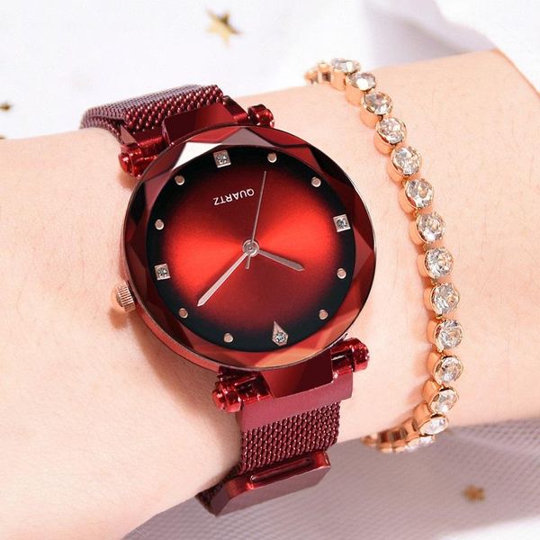 

fashion creative women's watches mesh stainless steel band quartz watch casual ladies relogio feminino clock wristwatches, Slivery;brown