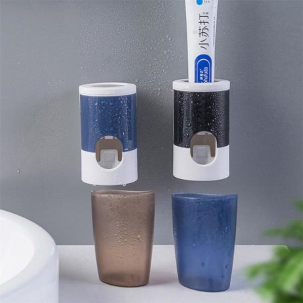 

toothbrush holders automatic toothpaste dispenser easy convenient installation squeezer practical home bathroom for toothpa l1
