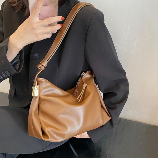 

evening bags vintage women shoulder bag pu leather crossbody 2021 style wide strap messenger large capacity female handbag