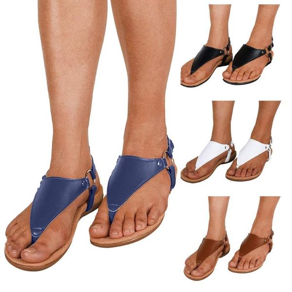 

sandals women arch support t strap ortic flat flip flops comfort shoes light slippers, Black