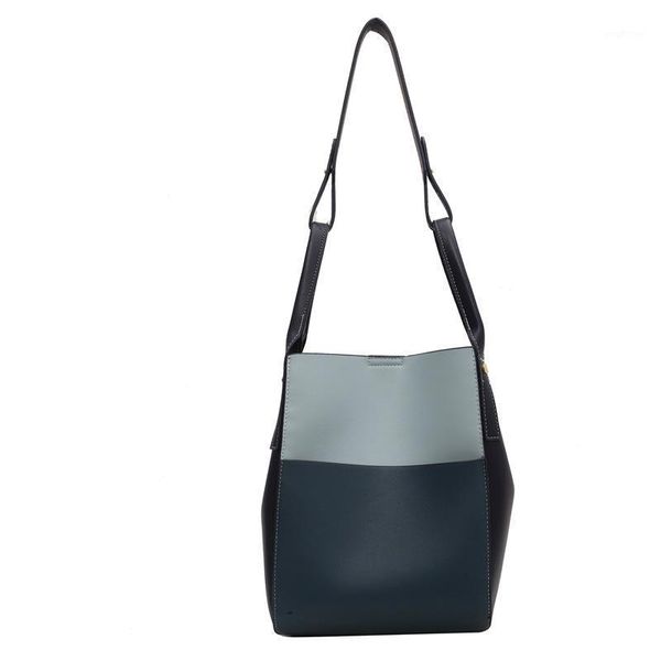 

evening bags brand designer pu leather women's shoulder bag fashion simple handbag bucket crossbody