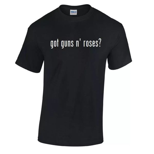 

got guns n roses  cotton t-shirt shirt black white funny gift s - 5xl, White;black