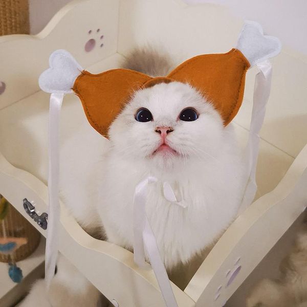 

cat costumes chicken drumstick headband dog leg hoop party funny props headdress lovely accessories pet costume