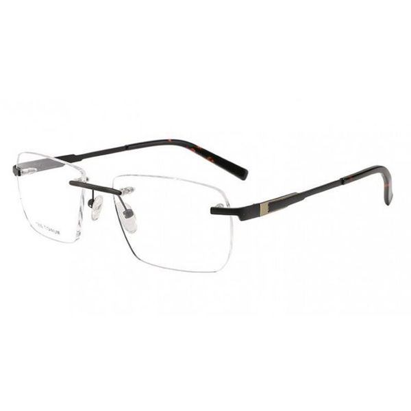 

fashion sunglasses frames sasamia titanium rimless reading glasses men&women presbyopic eyeglasses myopia ultralight male marco de los lente, Black