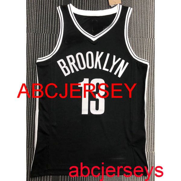 

men's 2022 new 13# harden black 75th new sponsor basketball jersey s- vest