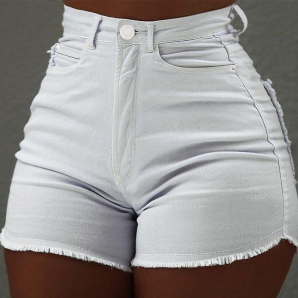 

women's jeans short women summer daily causal pocket soild high waist slim fit length casual fahsion shorts harajuku, Blue