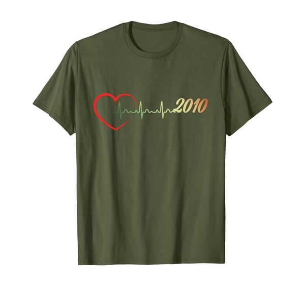 

vintage heartbeat retro nurse couple shirt, 8th anniversary, White;black