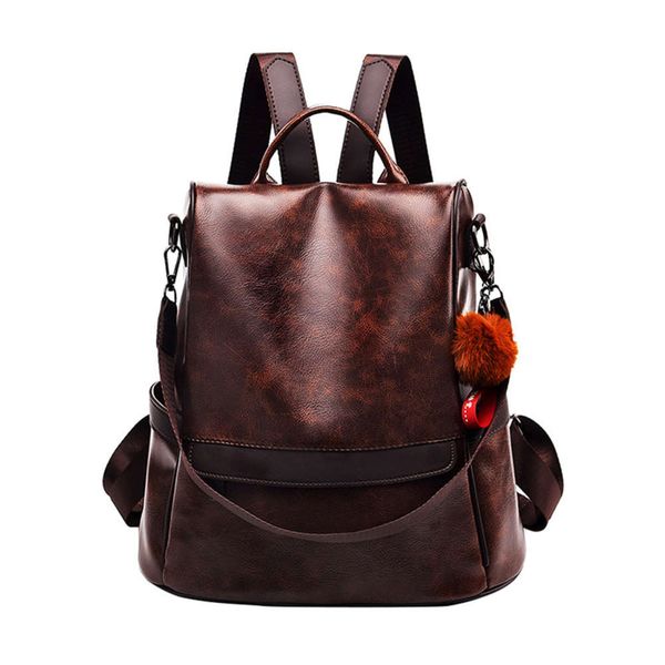 

designer schoolbagshoulder bag female bag 2021 new tide soft skin anti-theft korean version of the wild fashion ladies small back bag s