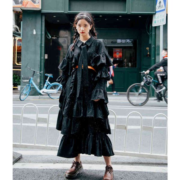 

casual fashion lapel single-breasted solid blouse + ruffled loose skirt black two-piece suit women summer 16w1418 210510, White