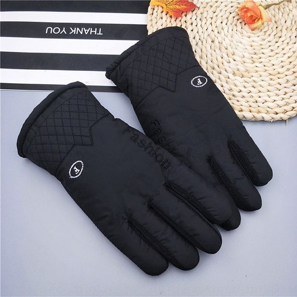 

jV3L black fingerless gloves and men' winter thickening mittens plush memory cloth security wind black warm warm gloves and men' winter t, Blue;gray