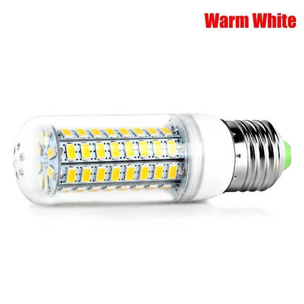 

bulbs 10pcs 25w e27 5730 super bright 72smd led corn lamp bulb warn white 220v