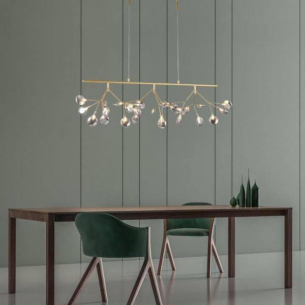 

chandeliers nordic led stone chandelier light ring lamp industrial dining rooom