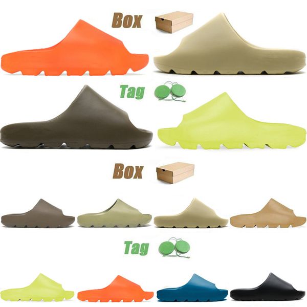 

slides graffiti bone resin desert sand designer slippers summer fashion earth brown flat slide men women beach causal sandals runner, Black