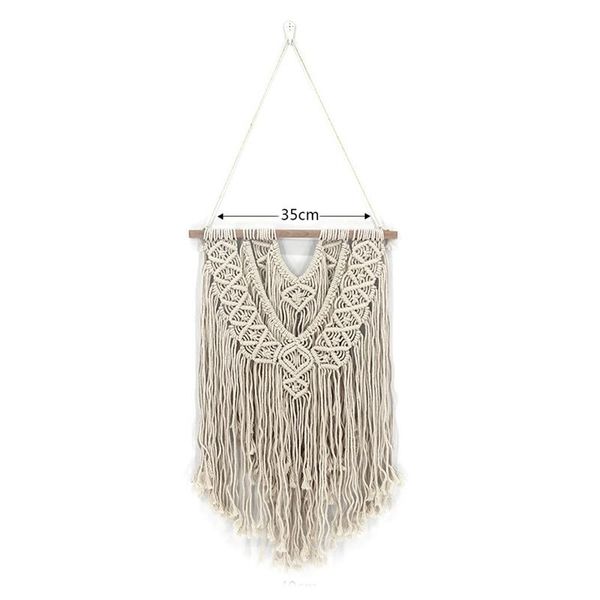 

tapestries wall hanging macrame curtain bohemian hand woven tapestry perfect door for bedroom decoration 60 x 40cm