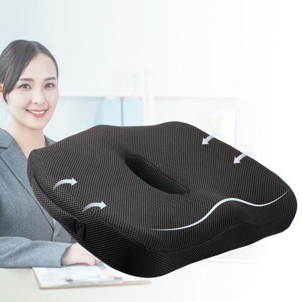 

coccyx pillow for chair memory foam office car home non-slip anti-decubitus care tailbone beautiful buttocks cushion 1 pack cushion/decorati