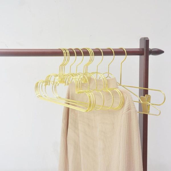 

hangers & racks 5pcs clothes hanger non-slip nordic style cloud shape golden kids coat non slip metal toddlers rack