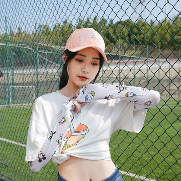 

ice silk sleeves soft, cool , close to the thumb, falling design, walking and cycling sun proof arm sleeve