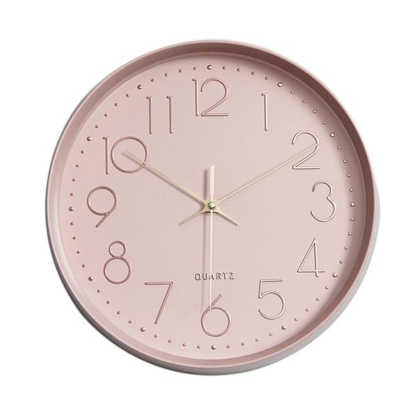

wall clocks nordic styles clock for living room simple plastic modern design decorative round geekcook selling gg50gz