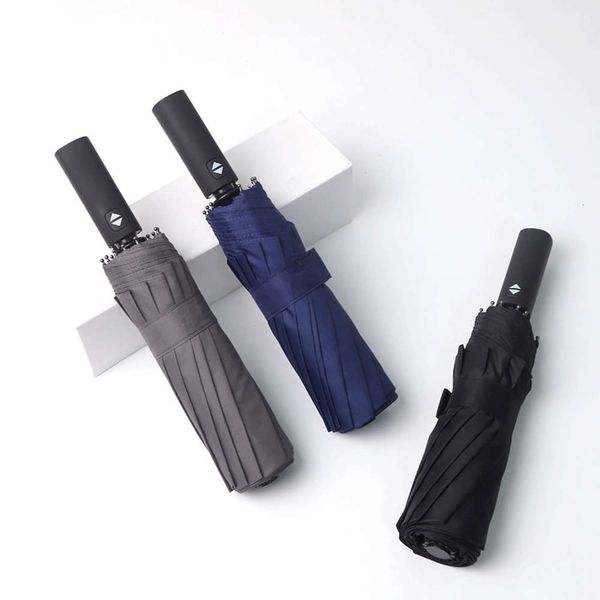 

black glue 12 bone fully automatic folding umbrella for business men