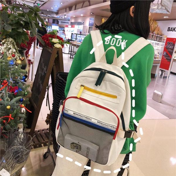 

backpack canvas female lapmen's travel bags large capacity school for teenage girls waterproof sports couple backpacks