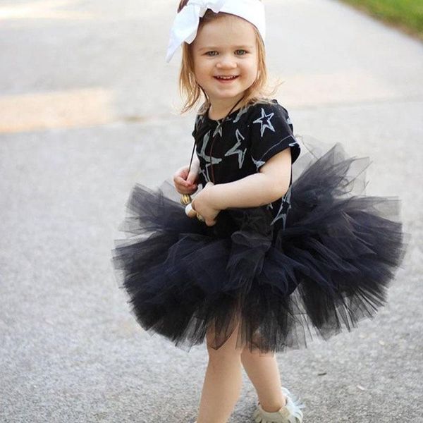 

skirts girls black tutu kids ballet tulle pettiskirts underskirt with ribbon bow children birthday party costume tutus, Blue