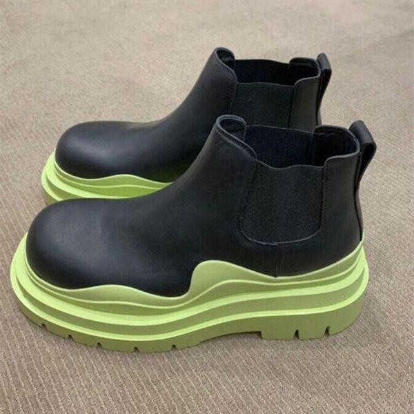 

boots 2021 avocado fashion original single women's high end leather, Black