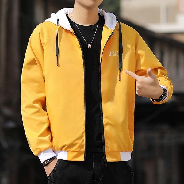 

men's jackets men jacket 2021 spring and autumn mens clothing korean fashion casual hooded streetwear asian size 3xl, Black;brown