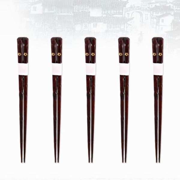 

pairs/box wood cherry blossom chopsticks sushi snack dishwasher-safe