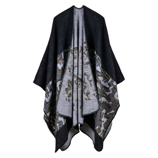 

autumn and winter lady fashion scarves & wraps luxury imitation cashmere pashmina wholesale camouflage shawls, Blue;gray