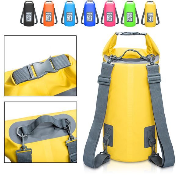 

5l/10l/15l/20l waterproof bags storage dry sack bag for canoe kayak rafting outdoor sport swimming travel kit backpack
