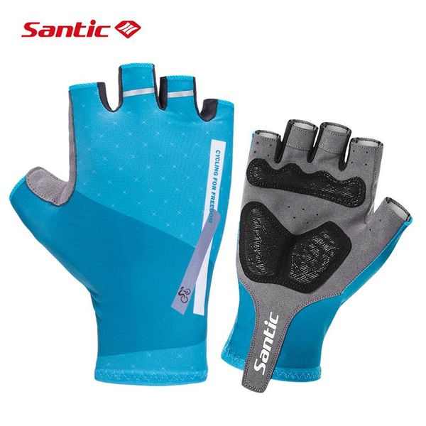 

road short finger cycling gloves breathable anti-skid bike half, Black