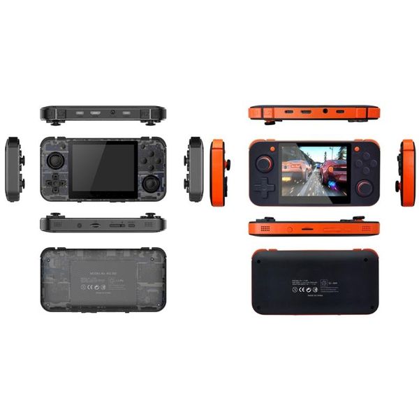 

retro game console linux system handheld video player with built-in 2500mah battery 2500+ games 3.5in ips portable players