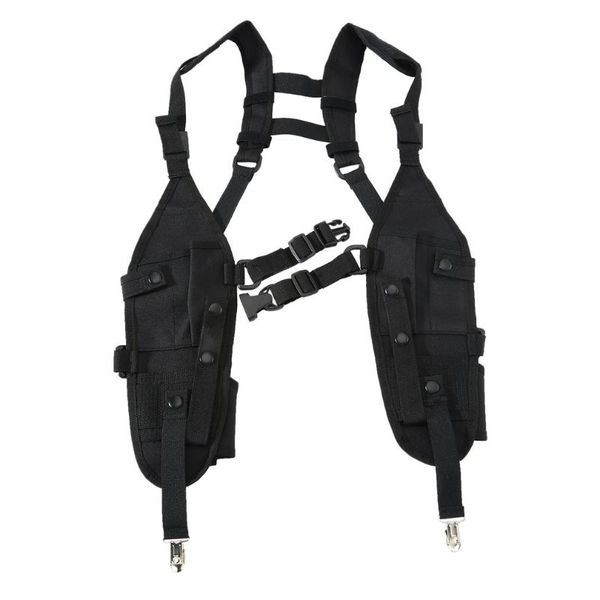 

walkie talkie chest harness front pack pouch holster vest rig carry for baofeng two way radio