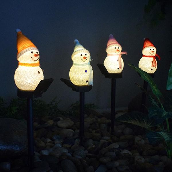 

lawn lamps christmas snowman led solar garden lights outdoor lamp lantern waterproof lighting for pathway patio yard decorations